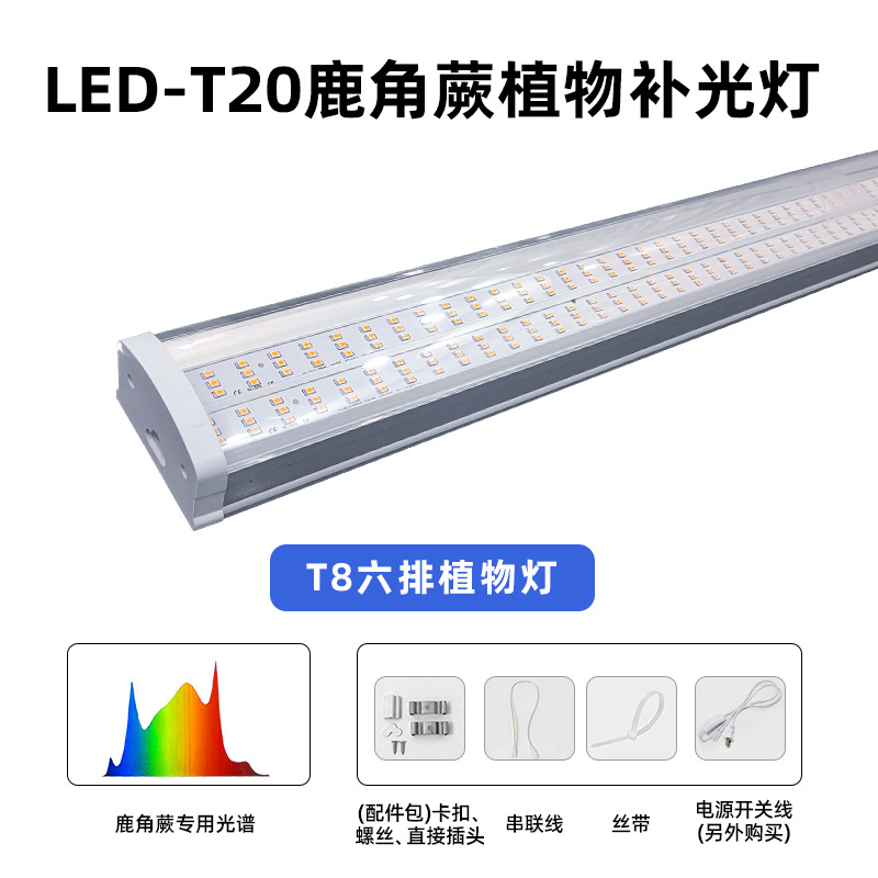 Luz de crecimiento de plantas de espectro completo orquídea orquídea fresa valor térmico flor interior LED planta suculenta luz suplementaria