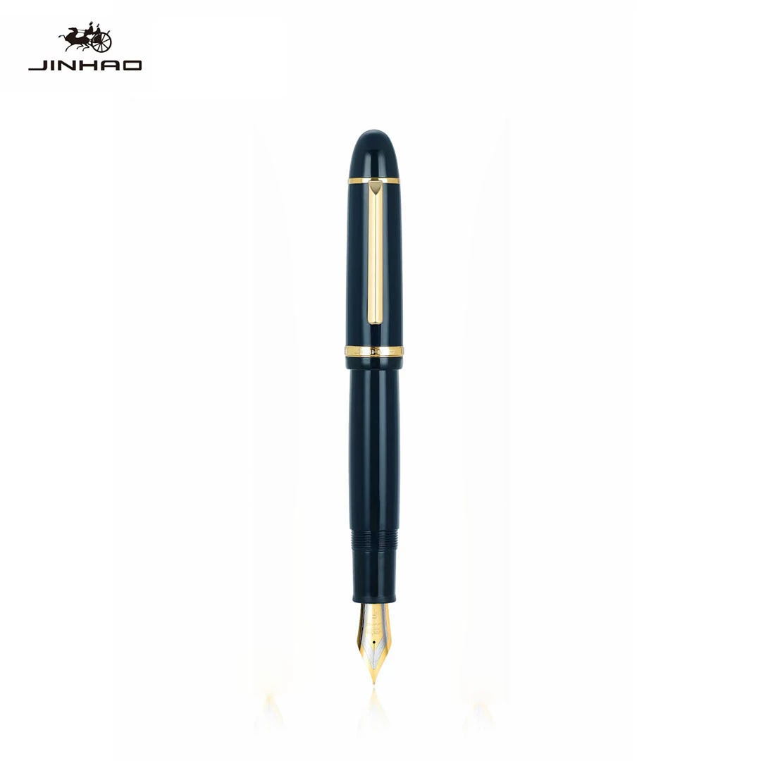 [Перьевая ручка Jinhao X159 бизнес иридий кончик 40 мм перо прямой зажим пластиковый гигантский спиральный колпачок ручка]