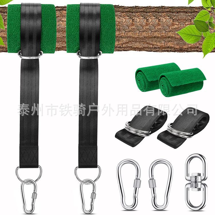 Swing Correa en stock cifrado al por mayor engrosada correa de hamaca de poliéster al aire libre swing Correa 150cm traje