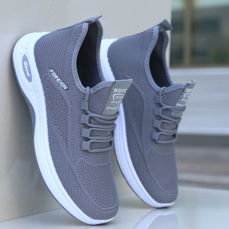 Lightweight Men's Shoes, Summer Breathable Fly-Woven Shoes for Middle-Aged and Elderly Dads, Non-Slip Soft-Soled Men's Anti-Odor Sports Mesh Shoes Lightweight Men's Shoes, Summer Breathable Fly-Woven Shoes for Middle-Aged and Elderly Dads, Non-Slip Soft-Soled Men's Anti-Odor Sports Mesh Shoes