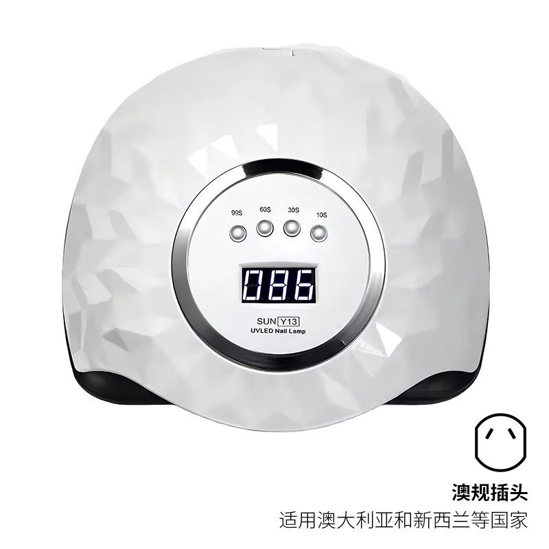 Lámpara de uñas de alta potencia máquina de fototerapia sincronización de cuatro engranajes colorido esmalte de uñas pegamento lámpara de hornear Amazon secador de uñas personalización