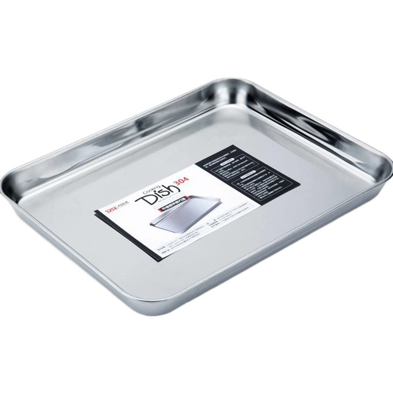 Противень для выпечки с плоским дном из утолщенной нержавеющей стали Anle, сковорода для рисовых рулетов из нержавеющей стали, Amazon трансграничный эксклюзивный