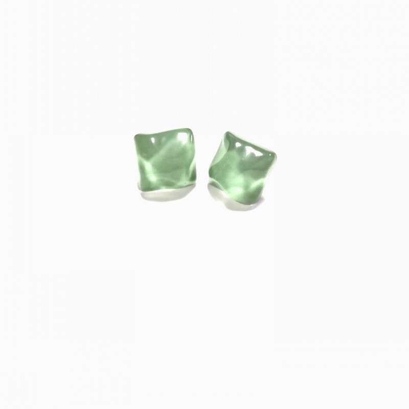 7g Weight 925 Sterling Silver Ear Needle Material No Inlaid Inlay Material Earrings, Ear Studs Classification Wedding, Travel Occasion Resin Material Geometric Pattern Women'S Gender Simple Style Style White, Purple, Green, Silver Color Simple Style Geometric Resin No Inlaid Earrings Ear Studs 14