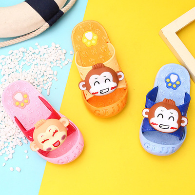 夏季新品儿童凉拖鞋男童沙滩拖鞋小孩幼儿鞋女童软底防滑宝宝拖鞋|ru