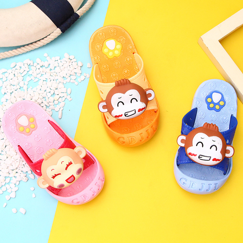 夏季新品儿童凉拖鞋男童沙滩拖鞋小孩幼儿鞋女童软底防滑宝宝拖鞋|ru