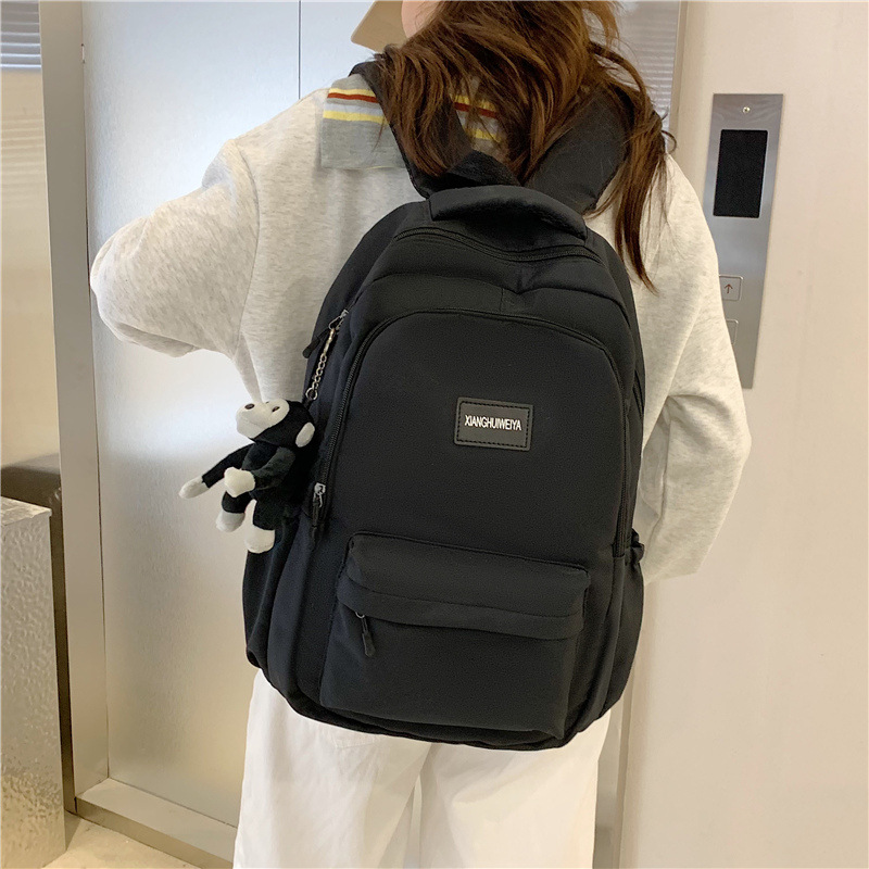 Cross-Border New Model 2026 Student Backpack, Simple High School Student Backpack, Large Capacity Travel Bag for Junior High School Students