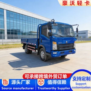 Export 4.2m flatbed dump truck for transporting sand, gravel, and soil materials in urban construction