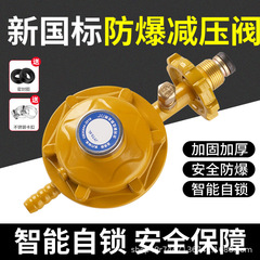 液化气防爆减压阀家用煤气罐钢瓶低压阀煤气灶阀带表稳压阀门批发