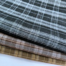 梭织色织涤弹格子男女时装，男女童装面料，经典时尚苏格兰格子
