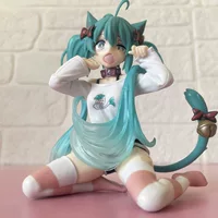 Фигурка аниме Hatsune Miku с кошачьими ушками, коллекционная модель в цветной коробке, 1 кг