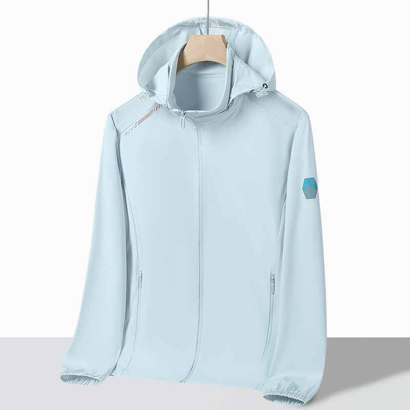 Ropa de protector solar de hielo de nylon para parejas de hombre y mujer, ropa de piel elástica de hielo, piel transpirable anti-UV de verano