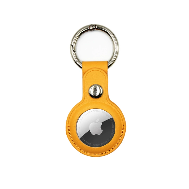 [Совместимый с кожаным защитным чехлом AIRTAG Apple AIRTAGs, держатель-брелок, PU кожаный чехол на место]