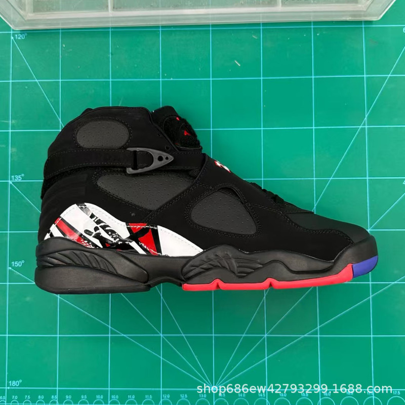 Putian cross-border AJ8 retro basketball shoes, Jordan 8th generation athletic and casual shoes, featuring shock absorption, lightweight design, anti-slip properties, and durability for running