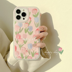 Fairy Wind Tulip iPhone 15 Apple iPhone Case with X Silicone, 11 Matte, 13 Transparent, 14 Pro Max Compatible, 12