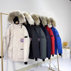 莆田高版本户外远征大鹅羽绒服加厚工装08款派克服飞行中长款大衣