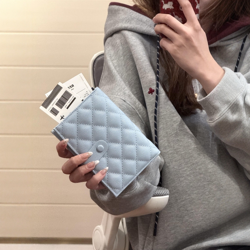 Travel Passport Holder Storage Bag Passport Holder Wallet Integrated Document Card Multifunctional Storage Bag Ticket Holder for Women