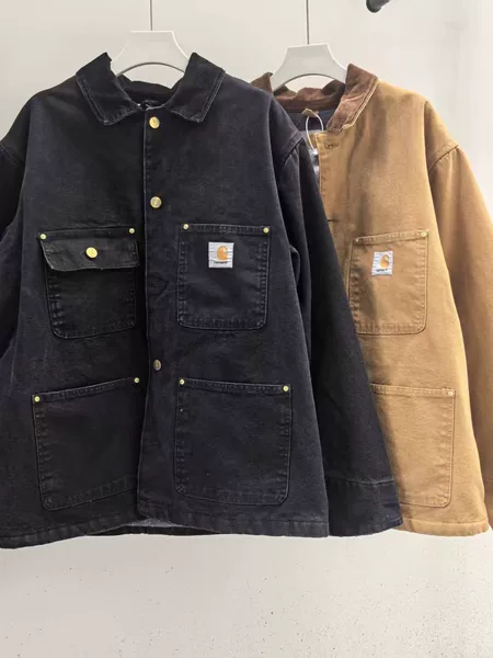 Carhartt C001 Mainline Utility Jacket Michigan Retro Upgraded Denim Outdoor Windbreaker
