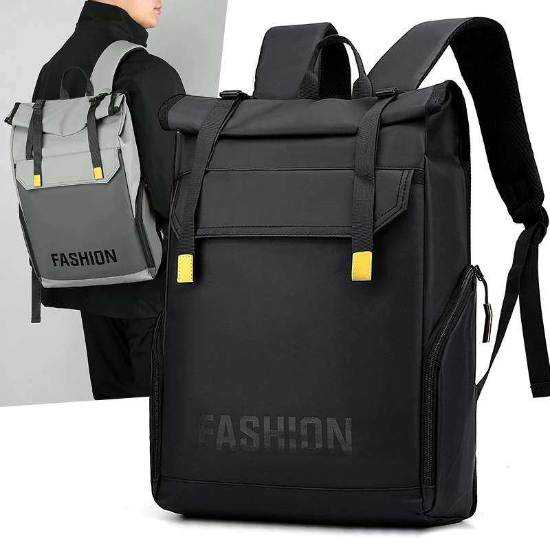 Men's backpack, capacious laptop for leisure, business version, high-quality style