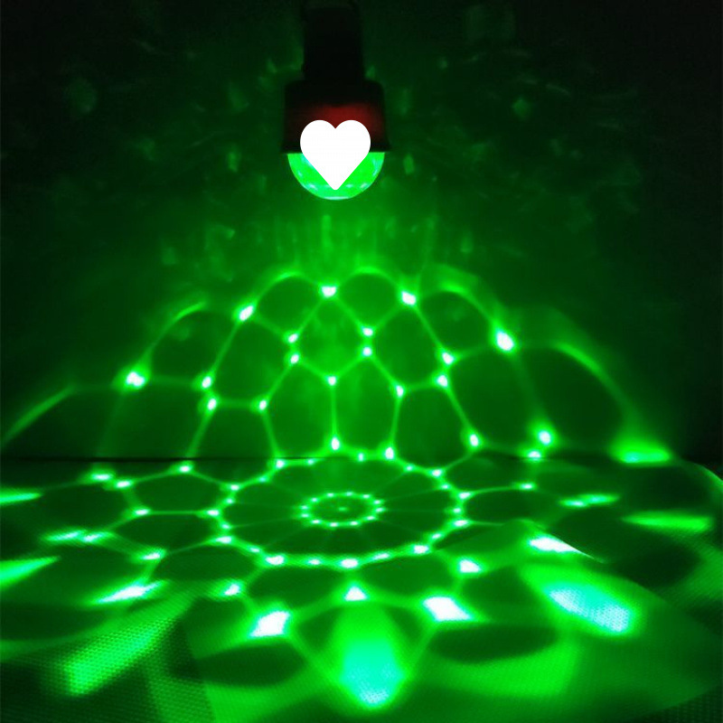 Luz de atmósfera colorida KTV luces flash bungee danza luz de atmósfera controlada por voz lámpara de noche doméstica lámpara recargable