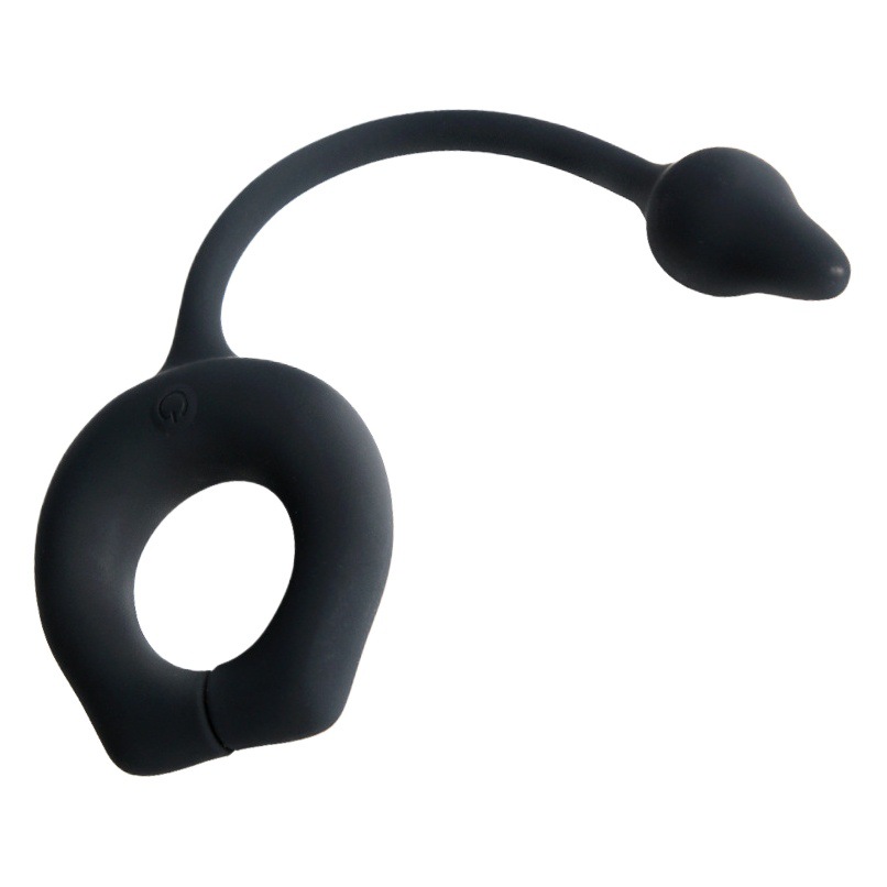 Control remoto inalámbrico anillo de bloqueo de succión magnética de tres puntos de vibración de espalda masajeador de próstata anal plug vibración productos del sexo