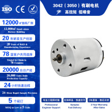 3042有刷电机 12v24v高扭矩扫地机器人水泵专用厂家直销可定制