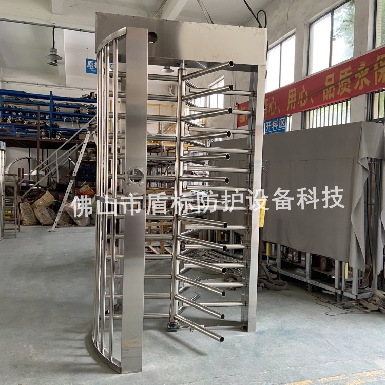 厂家生产全高十字转闸小区单向旋转门工地人行通道单双通道栅栏门
