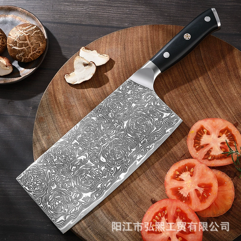 Поварской нож Дамаск VG10 клинковая сталь, кухонный нож для нарезки мяса, дамасковый нож с 67-слойным стальным сердечником