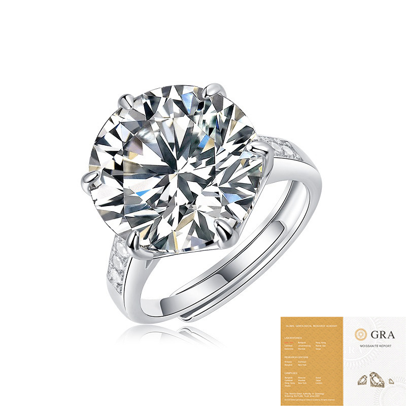 R11514 moissanite 10 carats (including gra certificate)