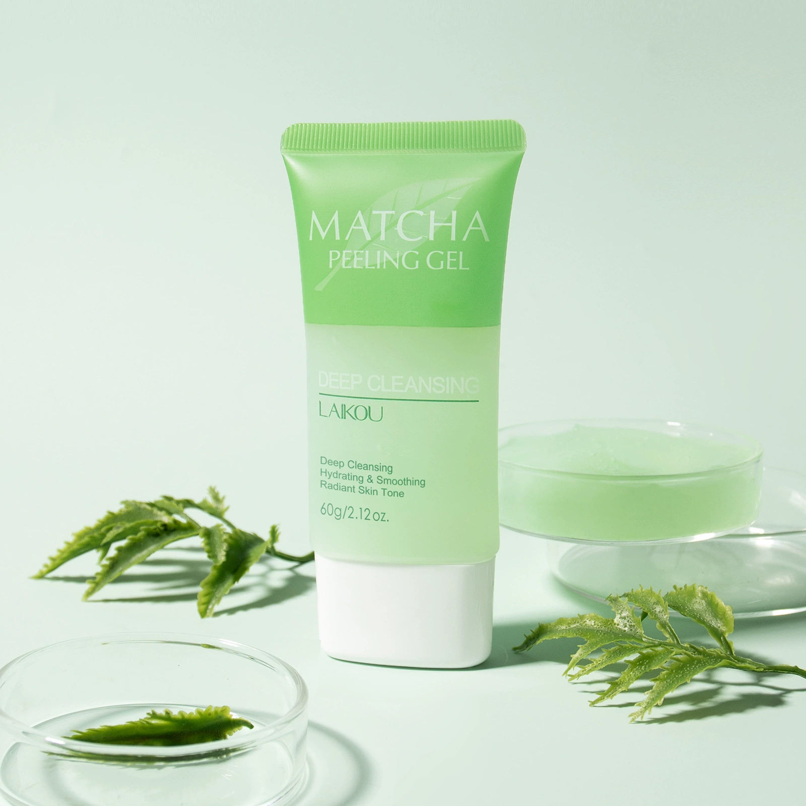 Отшелушивающий гель Laiko Matcha, английский, 60 г, скраб для тела, средства по уходу за кожей, английская упаковка, экспортные средства по уходу за кожей