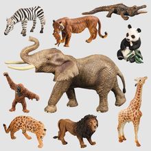 仿真动物模型野生动物热销玩具摆件狮子老虎大象长颈鹿鳄鱼大草原