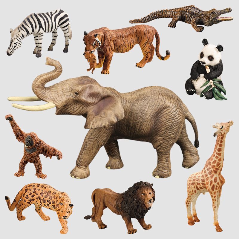 Carefully Selected Realistic Animal Models, Popular Wild Animal Toys and Ornaments: Lion, Tiger, Elephant, Giraffe, Crocodile, Leopard Carefully Selected Realistic Animal Models, Popular Wild Animal Toys and Ornaments: Lion, Tiger, Elephant, Giraffe, Crocodile, Leopard