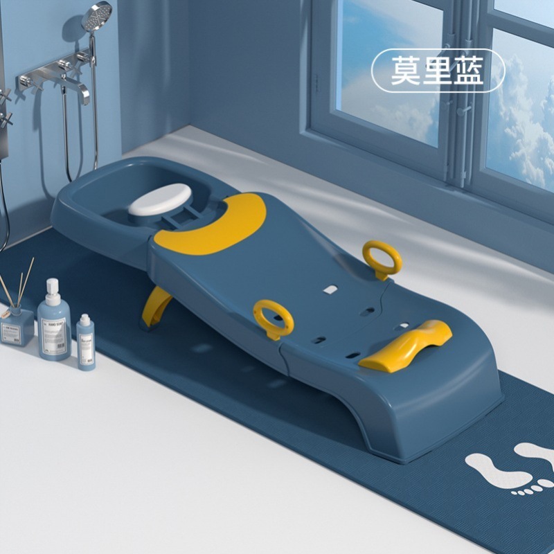 成人洗头躺椅家里女童小宝宝躺着洗头发洗澡椅床洗澡凳小孩子包邮|undefined