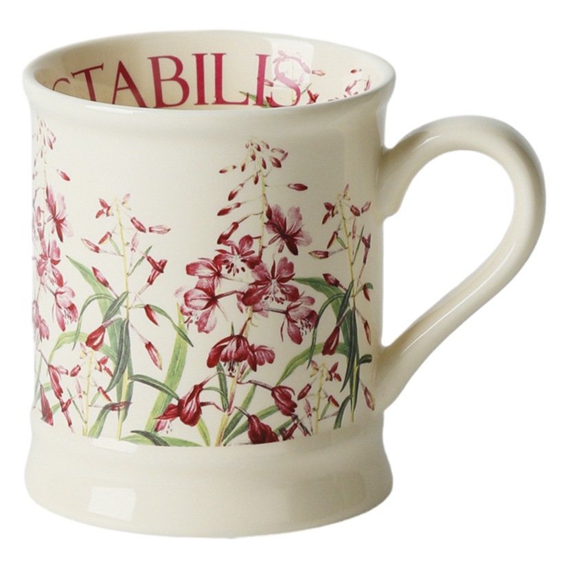 Taza de cerámica clásica floral creativa para uso doméstico, taza para leche, taza estilo Zhao Lusi, taza con diseño de mariposa, taza para agua de oficina.