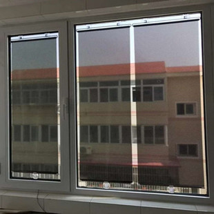 No-Punch Balcony Suction Cup Sunshade Bedroom Thermal Insulation Blackout Curtain Home Office Retractable Sunshade Roller Blind