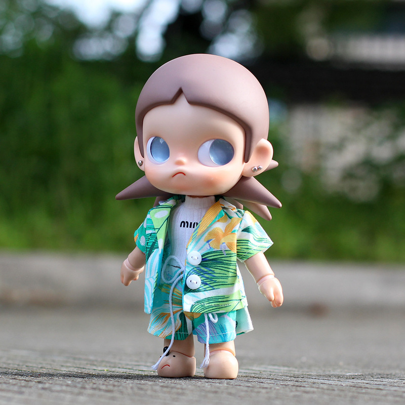 20cm Gazi Sister Doll Clothes Summer Tropical Surf Beach Outfit Zsiga's Dream Place 1/8 Action Figure Clothes