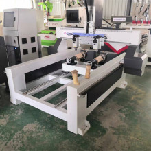 一拖二木工三维立体圆柱雕刻机1325多头一拖三四轴联动佛像雕刻机