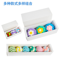 貓玩具彈力球 手工毛絨鈴鐺球禮盒裝 貓咪自嗨球耐抓耐咬跨境