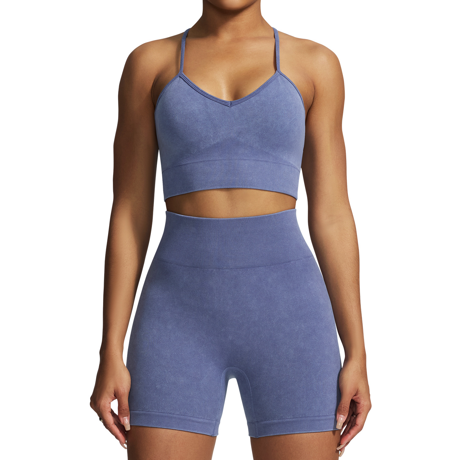 Lavar arena transfronteriza secado rápido back bra yoga al aire libre ropa de ejercicios antichoque para correr ropa interior deportiva apretada mujer