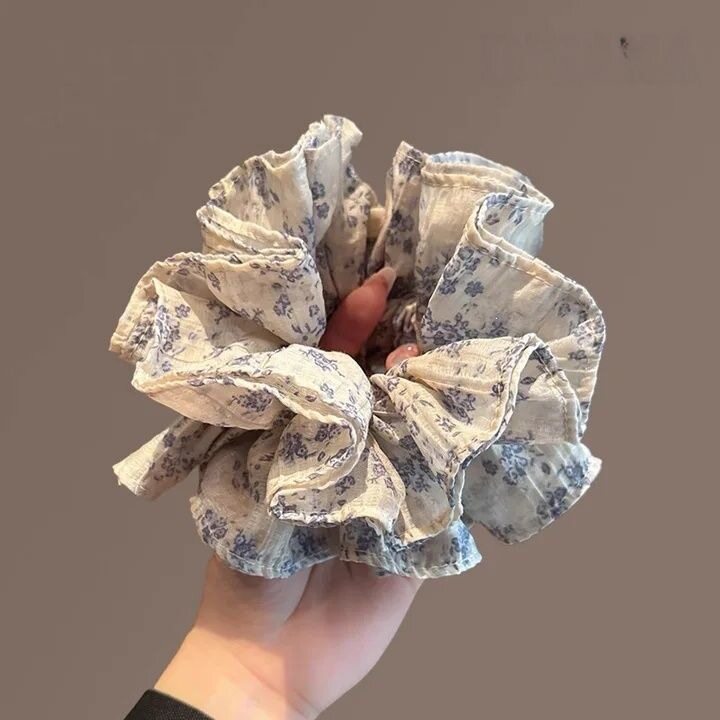 Coletero Scrunchie para Cabello de Tela Artesanal para Peinados image 17