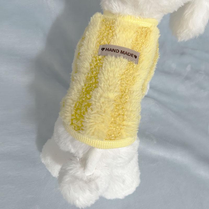 Super pequeño chaleco de peluche de otoño y invierno taza de té de cuerpo pequeño perro cachorro gato cachorro ropa de gato pequeño invierno caliente para evitar la pérdida de pelo image 6