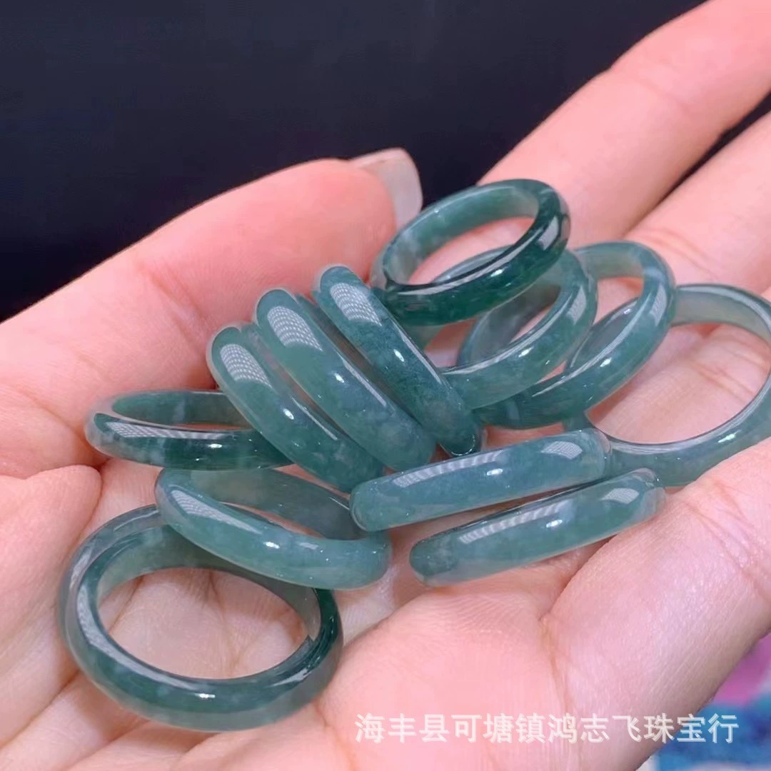 Натуральный товар Голубая вода Изумрудная кольцевая круг Изумрудная петля Изумрудная петля Изумрудная петля Изумрудная кольцевая оптом