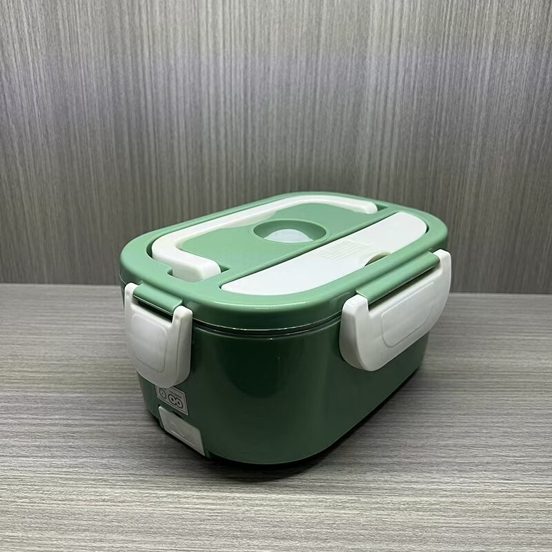 跨境生产餐盒电热饭盒车家1.5升两用不锈钢PP便当盒加热保温饭盒|undefined