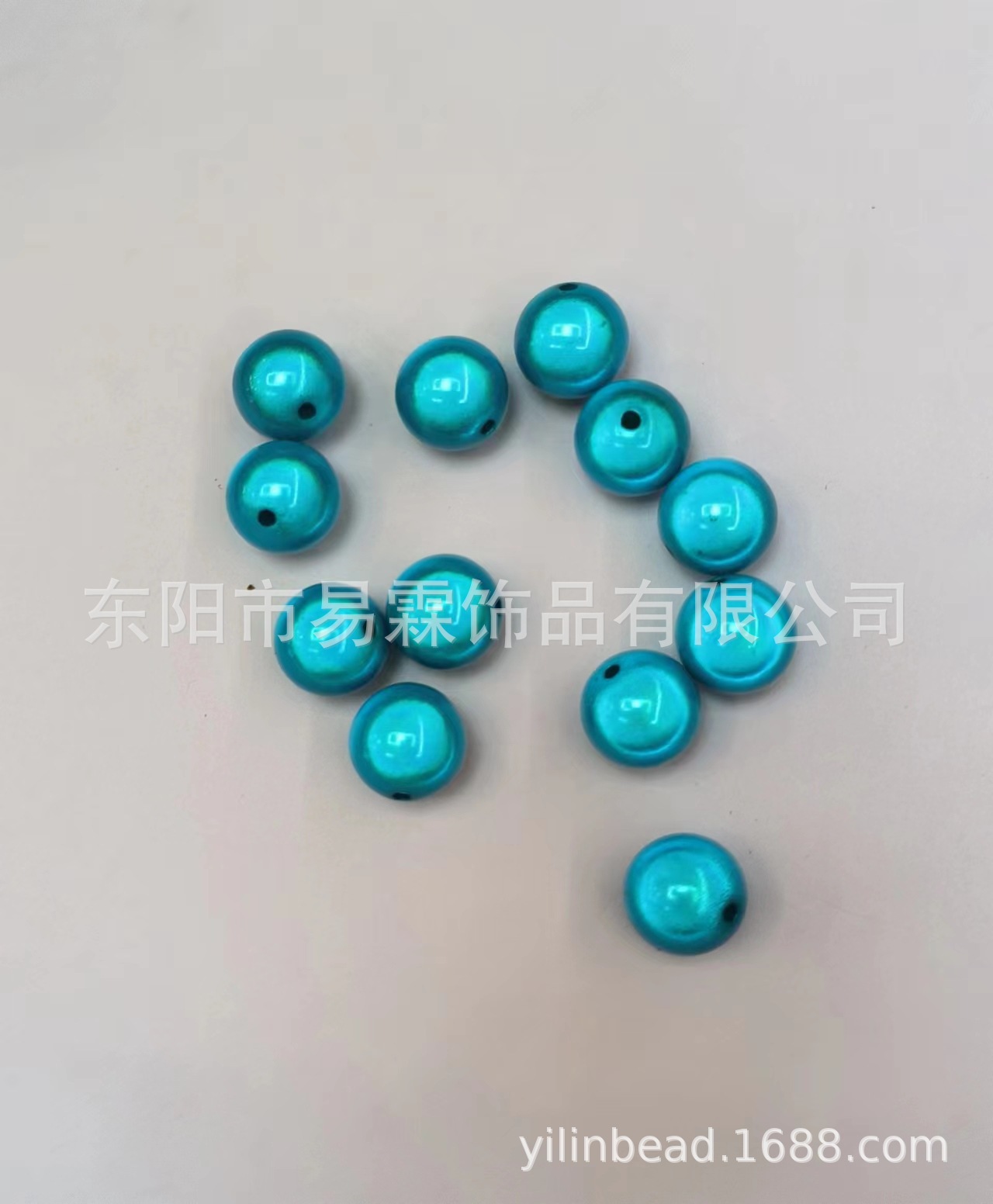 反射3d夢幻電球レーザービーズDIYブレスレットアクセサリー魔法珠通孔穿孔ビーズ散珠