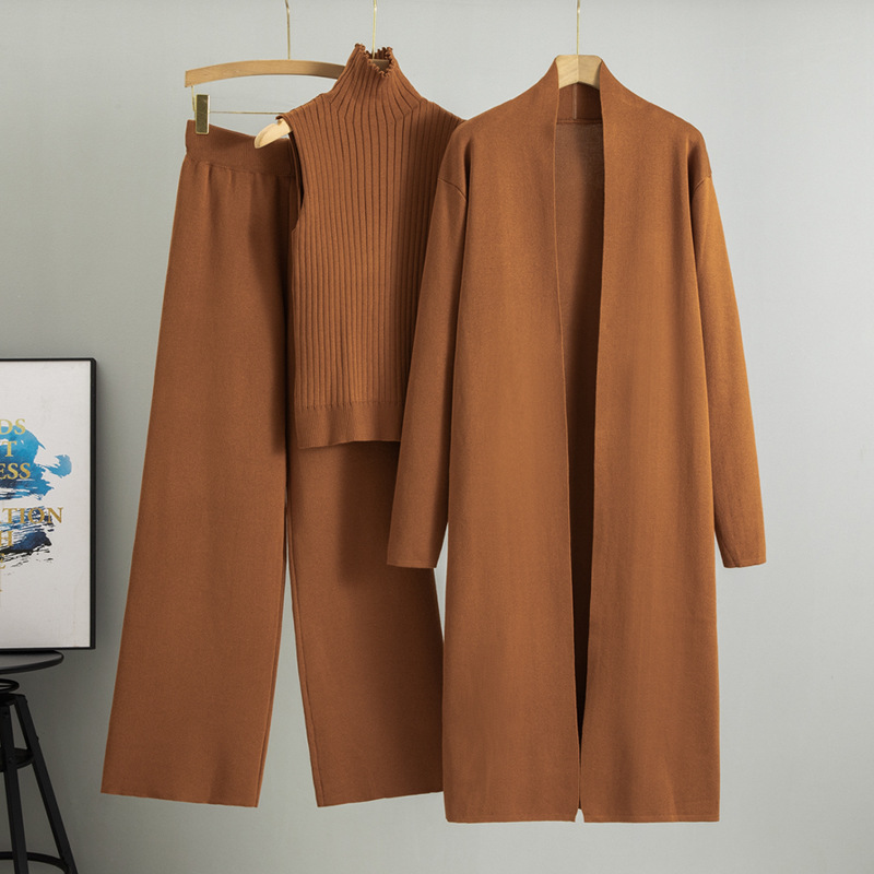 Damen Strick Set Dreiteilig Europäische Sommermode Für Damen_voghion.com