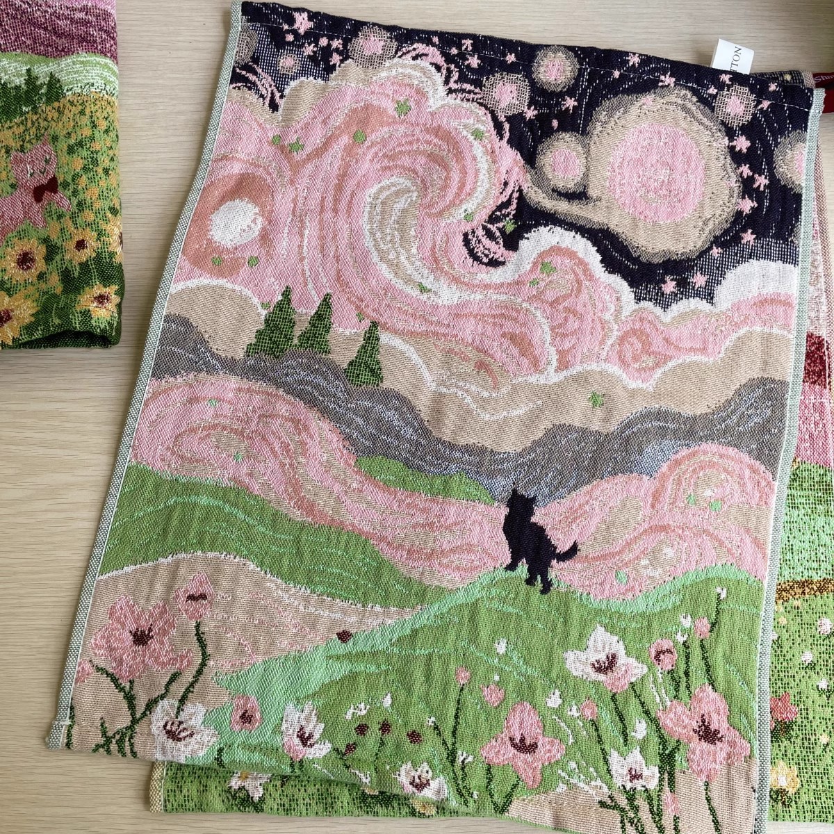 Four-Layer Pure Cotton Gauze Square Towel, Children's Face Towel, Kindergarten Hand Towel, Cotton Jacquard Cross-Border Wholesale Export