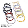 Black base hair rope, fresh elastic hair accessory, simple and elegant design, no hair damage