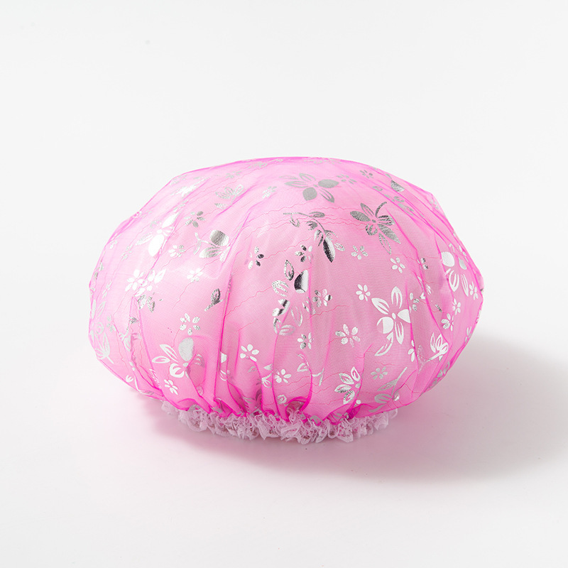 Sweet Lace-trimmed Rinted Thickened Waterroof And Oil-roof Ca, Direct Factory Sale, Bulk Double-layer Mesh Shower_voghion.com