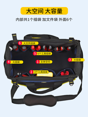 Fast Electric Tool Kit for Wholesale, Durable and Sturdy, Men's Cross-Shoulder Large Canvas, Thick Multifunctional Woodworking Electric
