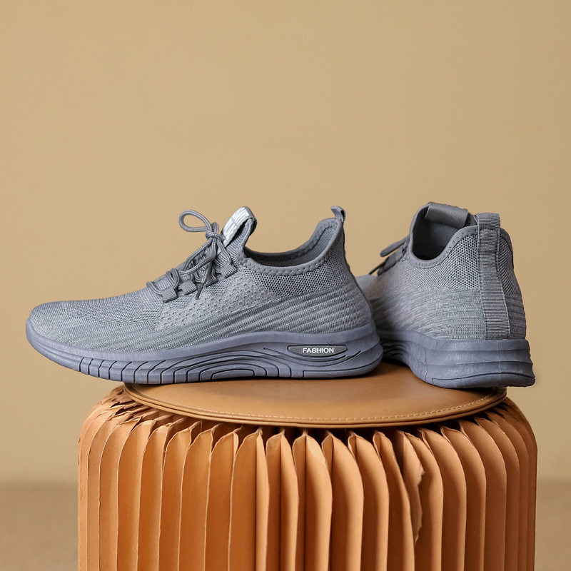 Zapatos de hombre 2023 Primavera/Verano nuevos hombres zapatillas casuales volando tejido transpirable ligero comercio exterior de los hombres zapatos para correr
