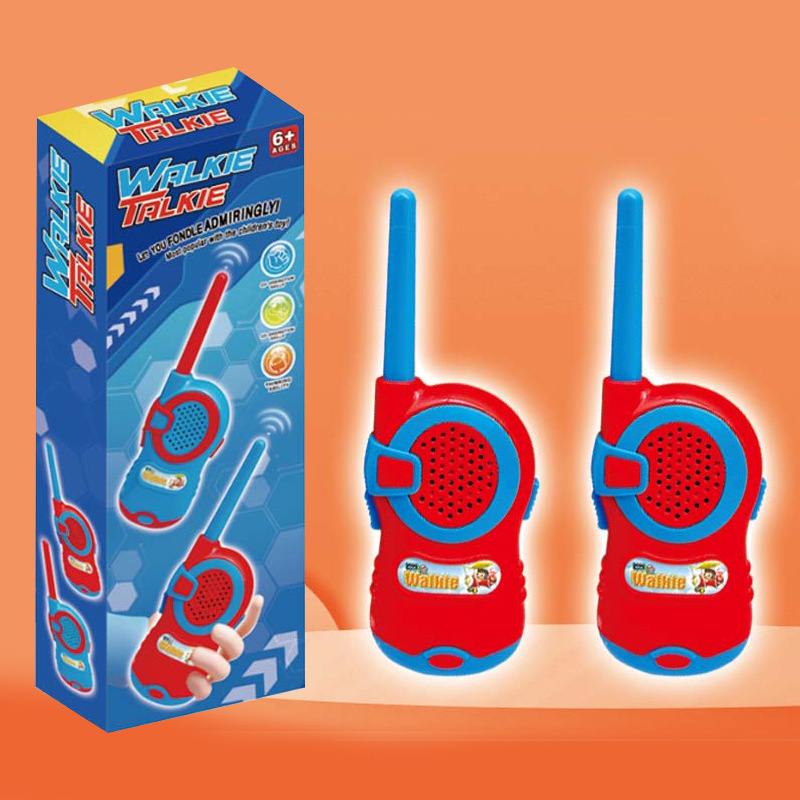 Walkie-talkies de juguete para niños, para exteriores e interiores, juego de 2, con temática de dibujos animados, divertidos juegos de rol, comunicación inalámbrica, interacción entre padres e hijos. image 11
